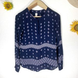 GAP Navy Blue Pink Geometric Size XS Women’s